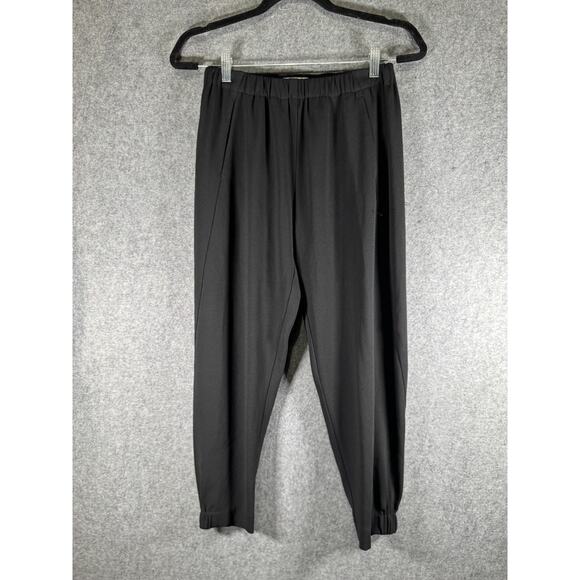 Aritzia Babaton Pants Women S Black Pull On‎ Tapered Leg Front Pocket Quiet Lux - Picture 1 of 9